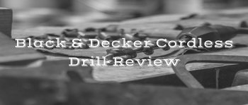 black and decker cordless drill