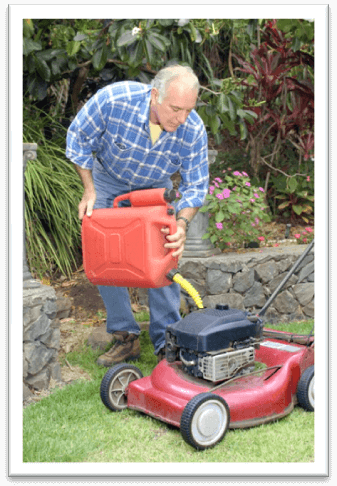 gas lawn mower