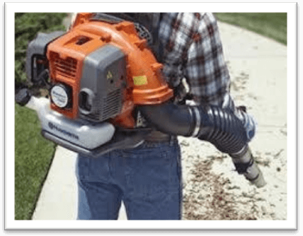 gas powered leaf blower 